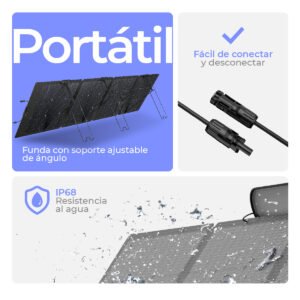 Panel solar portátil NextGen 220W Bifacial - Imagen 8