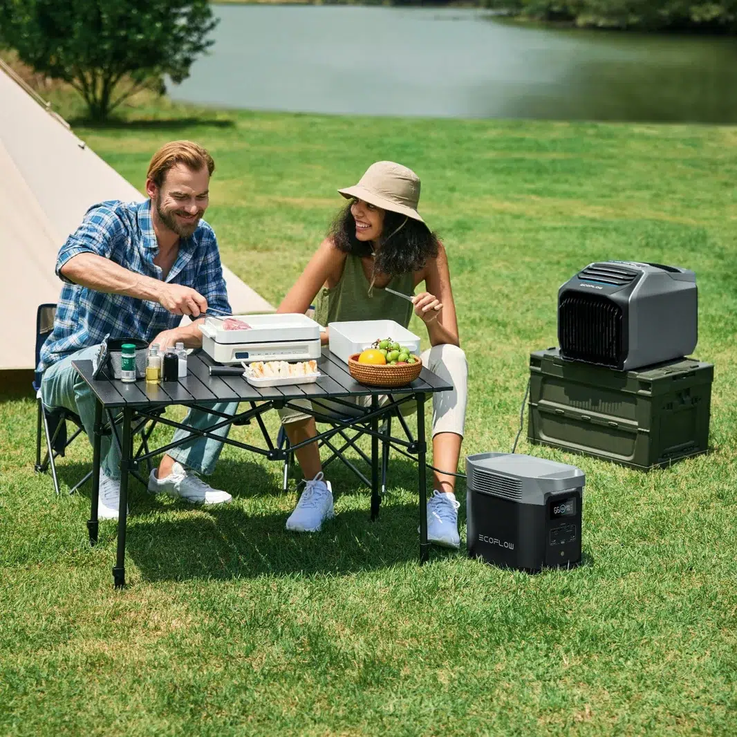 EcoFlow Wave 2 aire acondicionado portátil en motorhome argentino