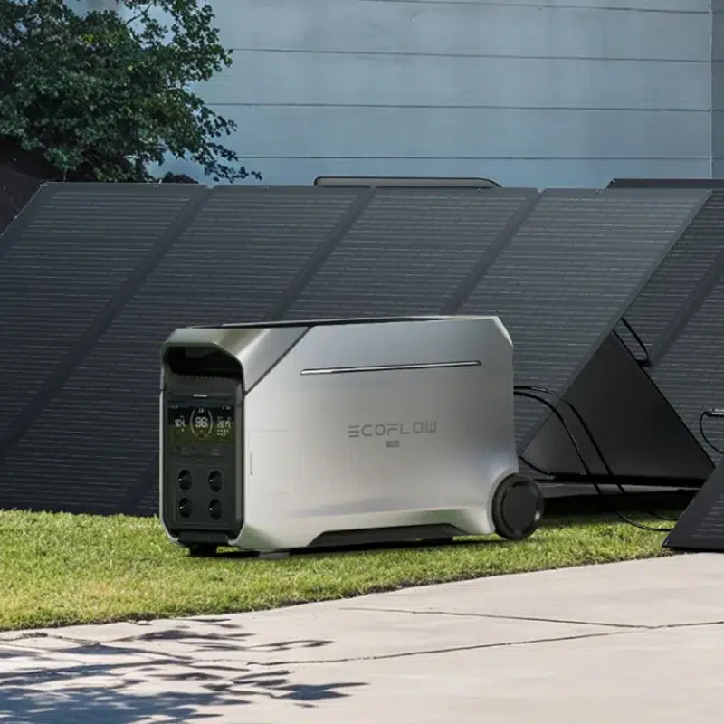 EcoFlow Delta Pro 3 en uso en un hogar argentino durante un corte de luz